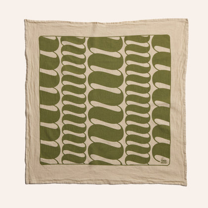 Tea Towels in Pesto and Lemongrass (Set of 2)