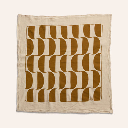 Tea Towels in Turmeric and Cerulean (Set of 2)