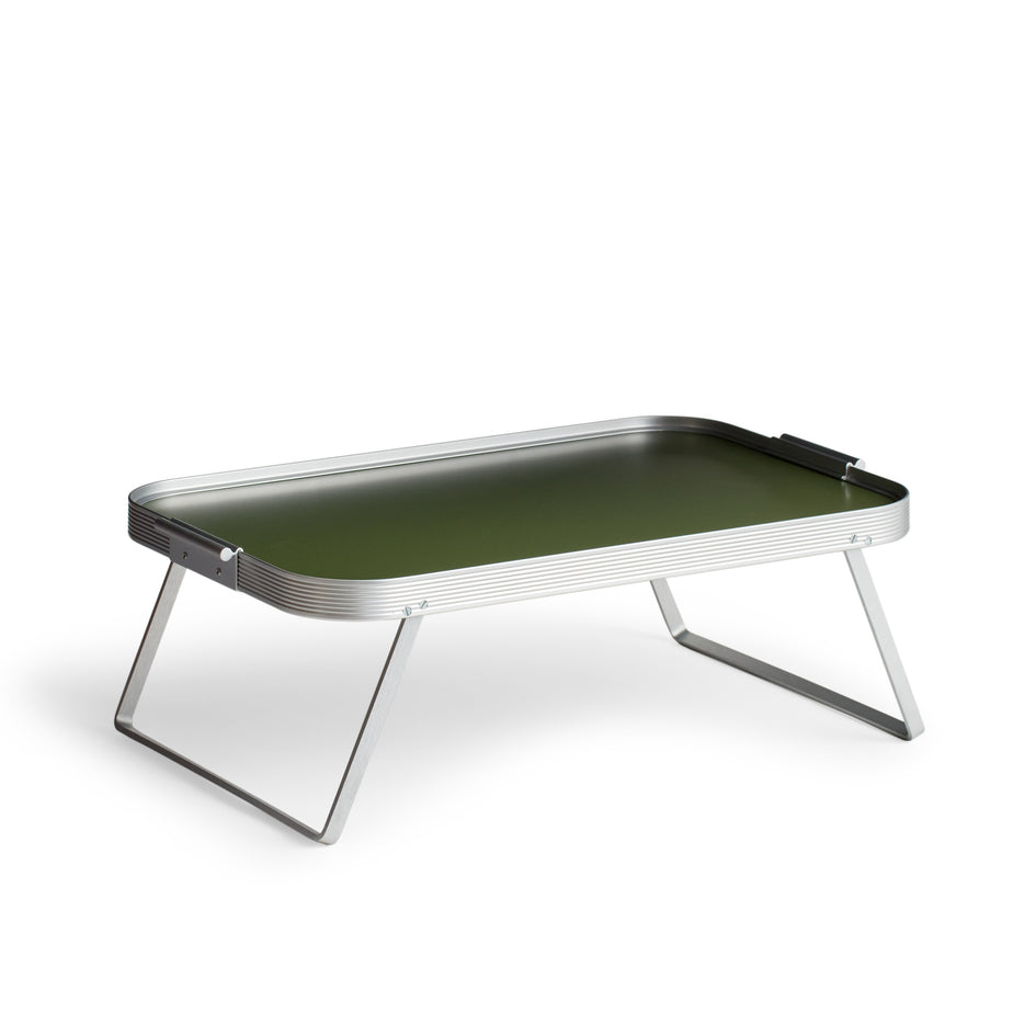 Lap Tray in Olive Green with Silver Surrounds Image 1
