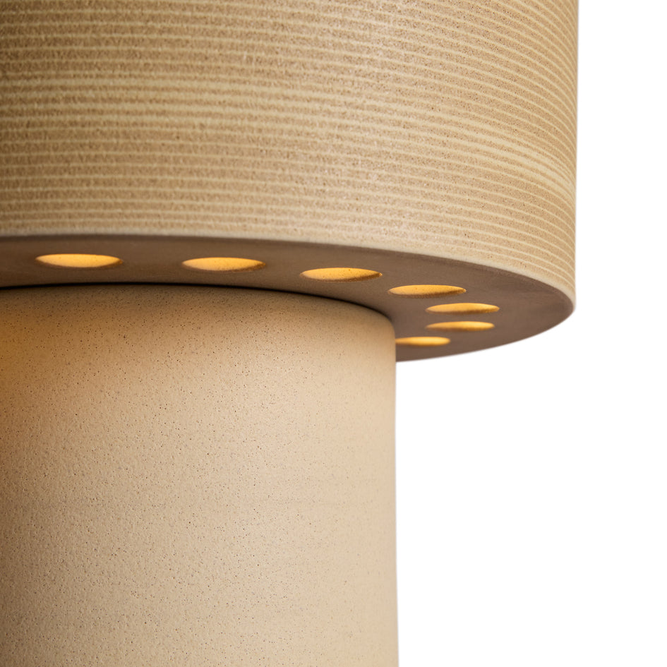 Stack Tall Table Lamp in Hickory and Barley Image 4