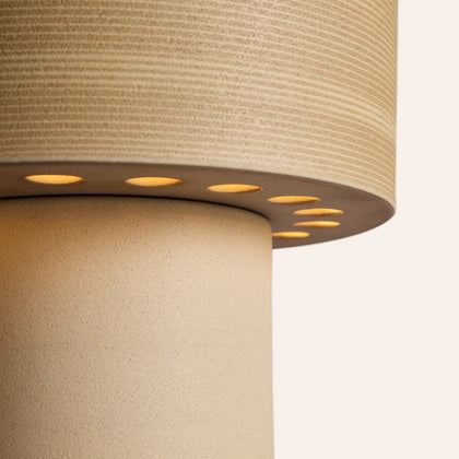 Stack Tall Table Lamp in Hickory and Barley