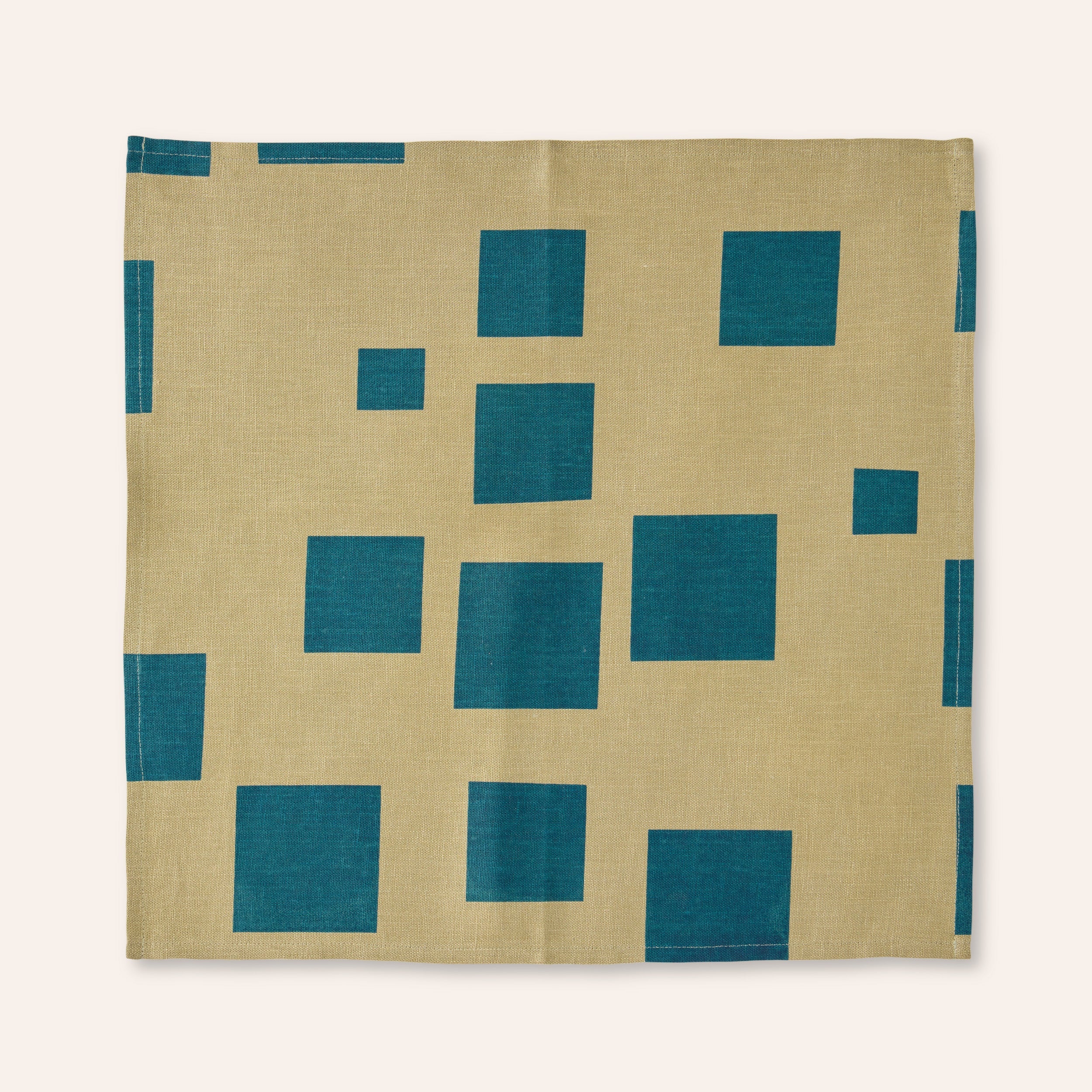 Casa Pattern Napkin in Peacock & Seaweed