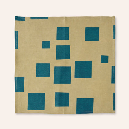 Casa Pattern Napkin in Peacock & Seaweed