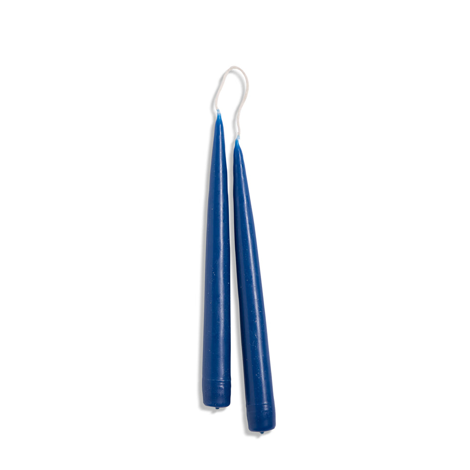 9" Taper Candle Set in Copenhagen Blue Image 1