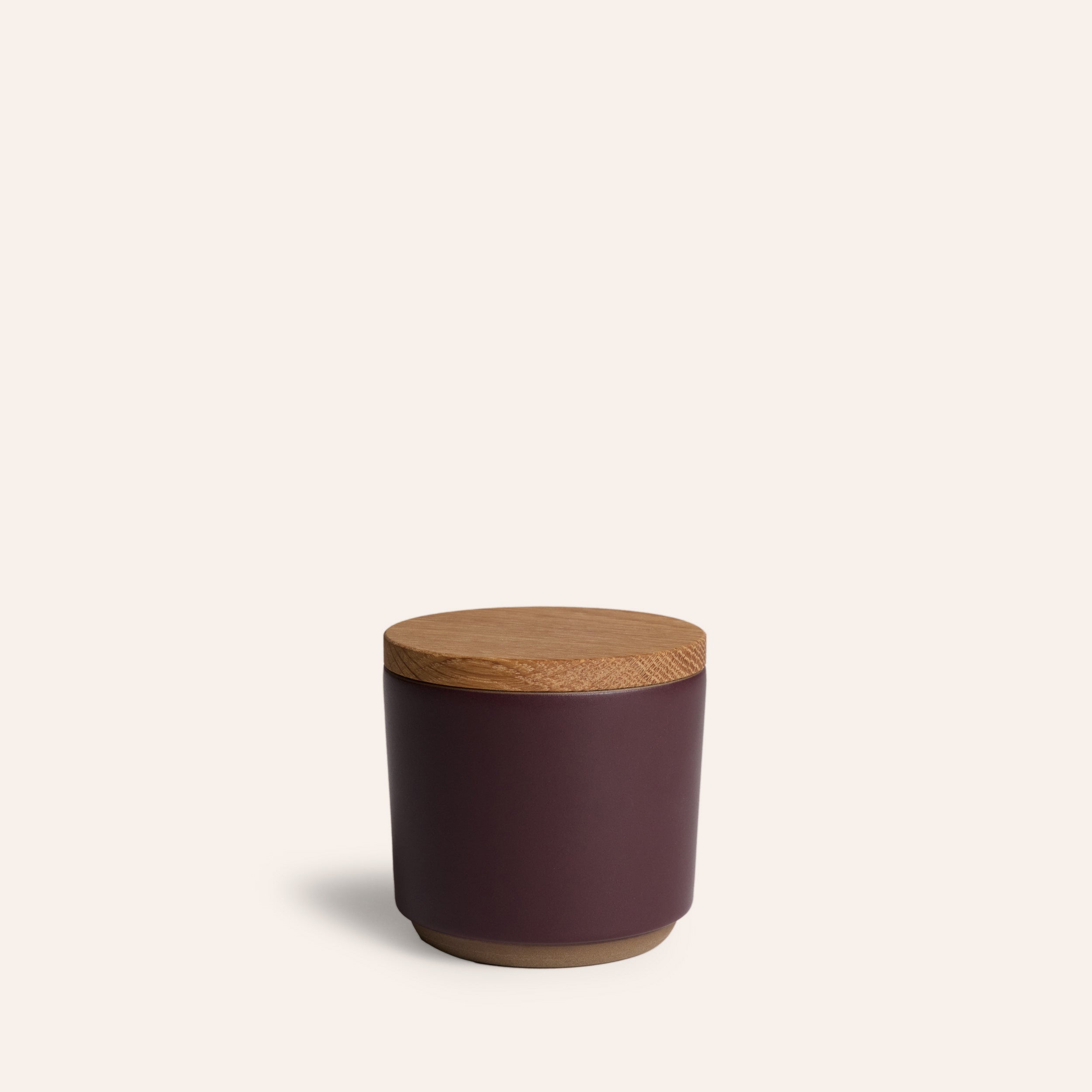 Container with Wooden Lid