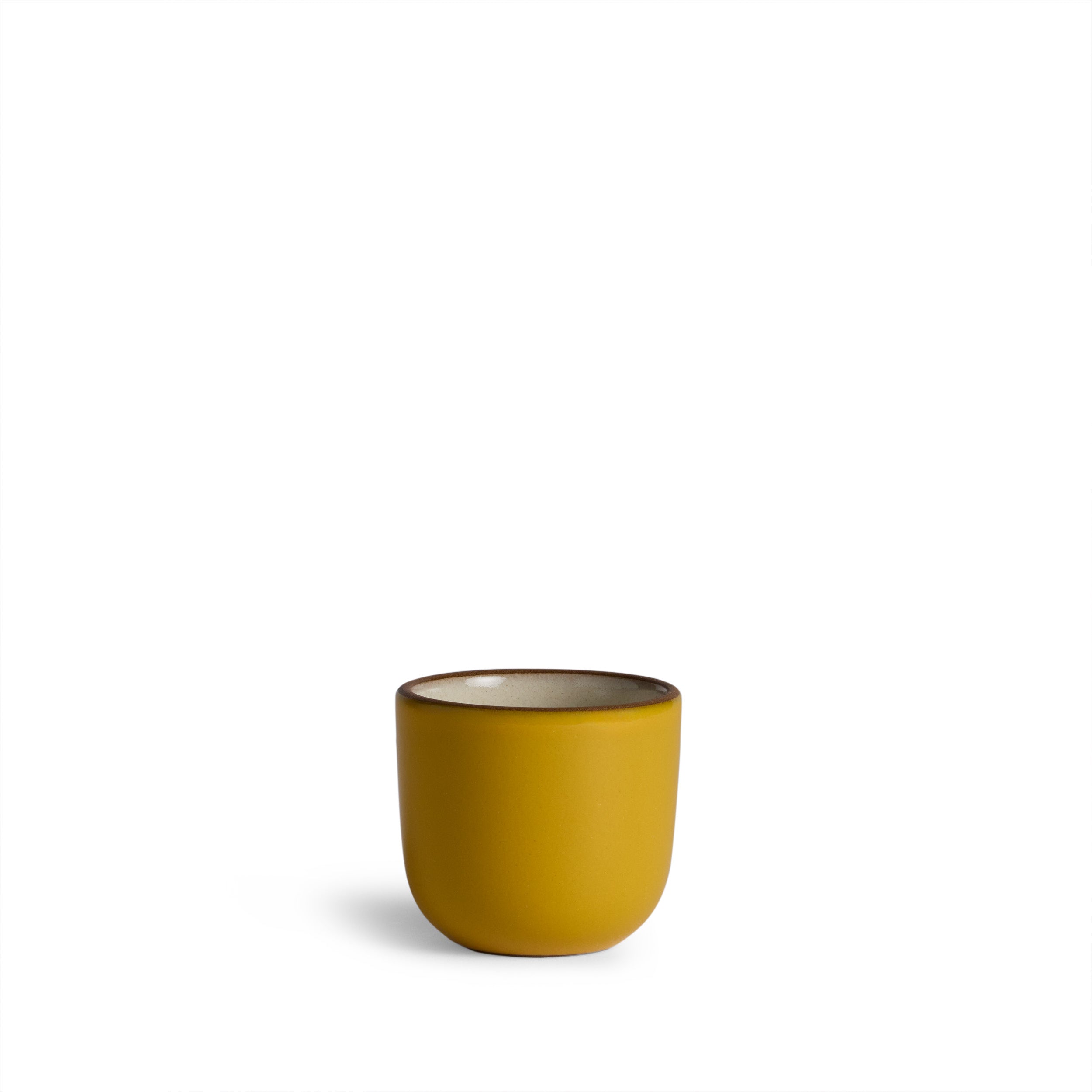 Small Modern Cup in Levain and Sunflower Gloss Zoom Image 1