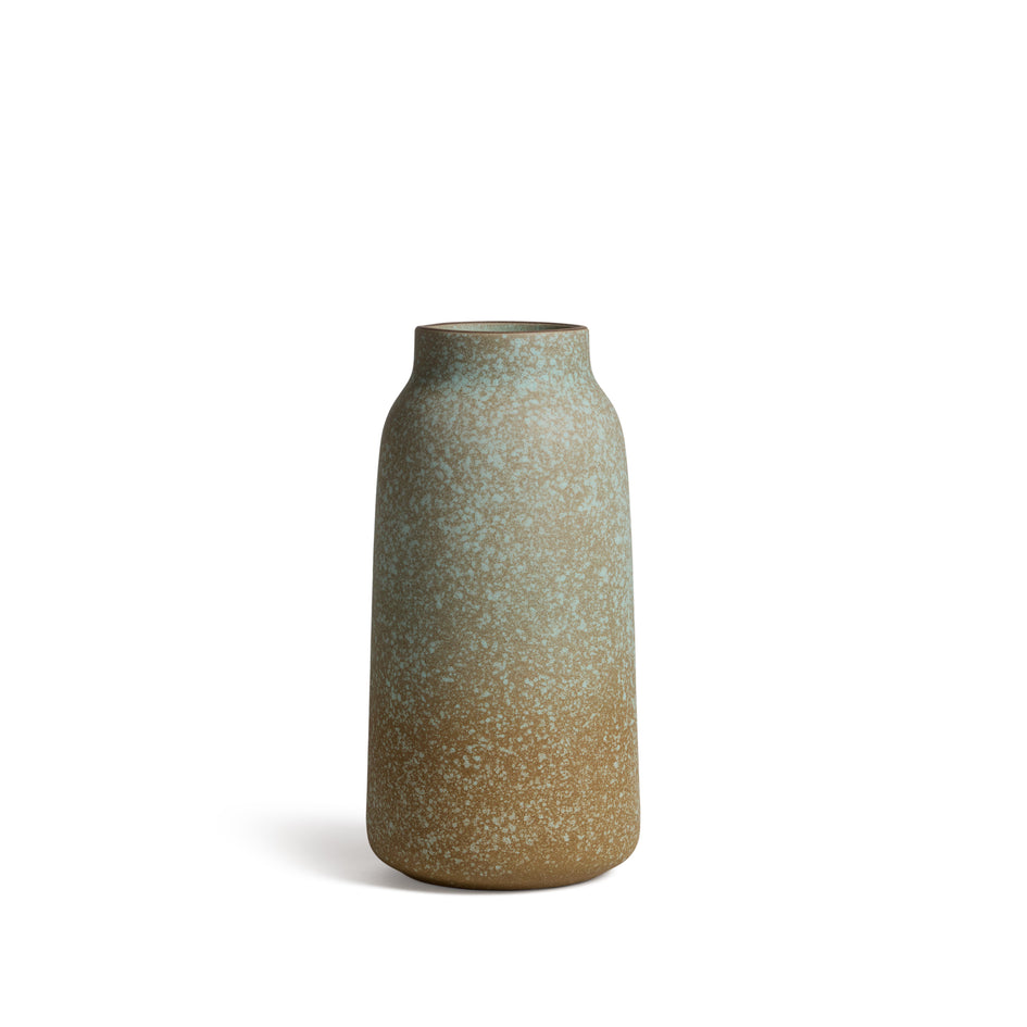 Tall Vase in White Pumice / Turmeric / Soapstone Image 1
