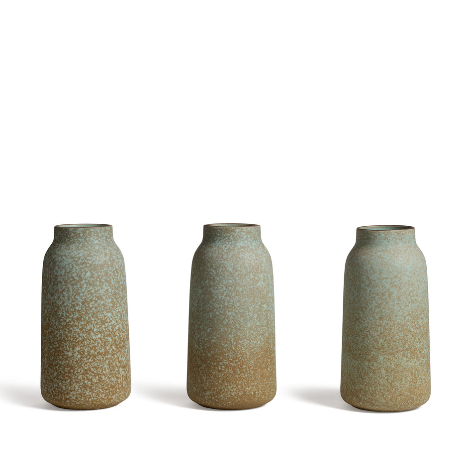Tall Vase in White Pumice / Turmeric / Soapstone Image 2