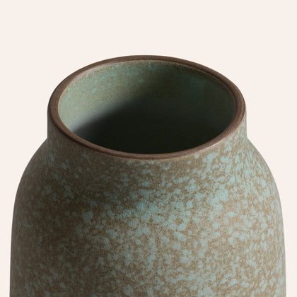 Tall Vase in White Pumice / Turmeric / Soapstone