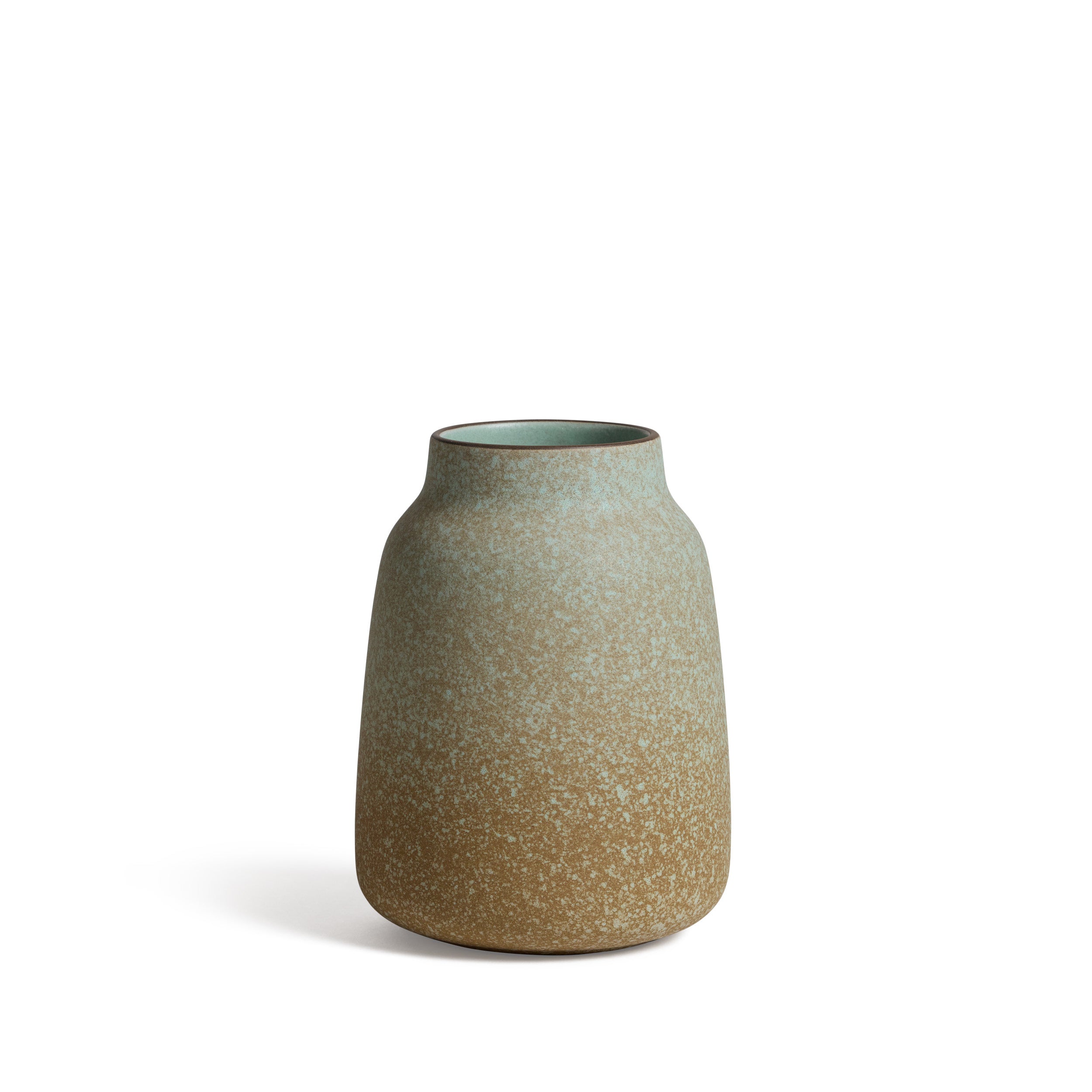 Wide Vase in White Pumice / Turmeric / Soapstone Zoom Image 1
