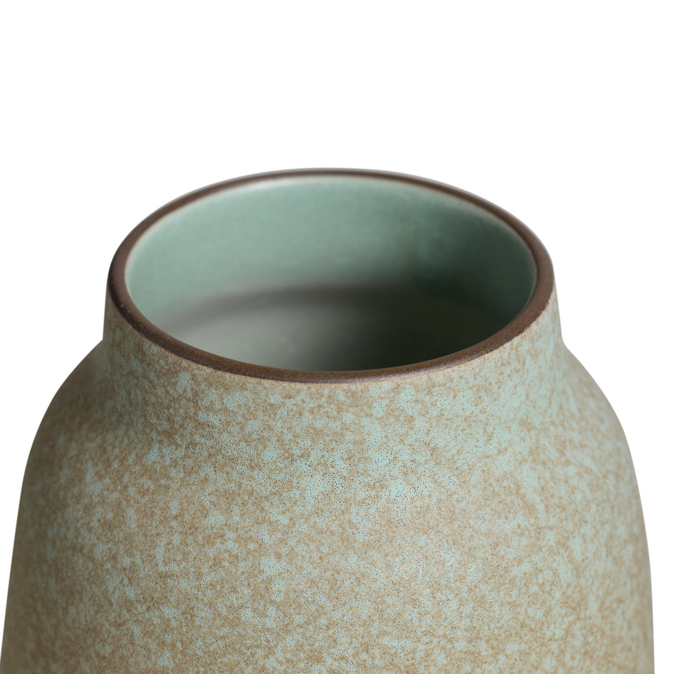 Wide Vase in White Pumice / Turmeric / Soapstone Image 3