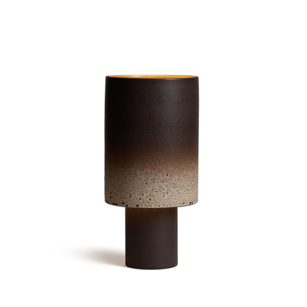 Stack Table Lamp Tall in Vanilla Bean and Matte Brown