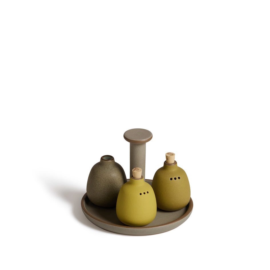 Shaker Caddy Set in Sagebrush / Ocher / Grove / Soapstone Image 4
