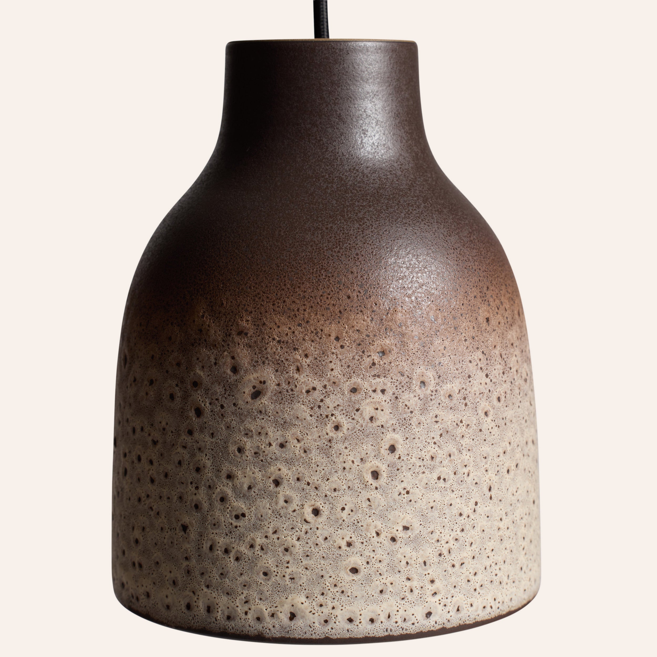 Bloom Pendant in Vanilla Bean and Matte Brown