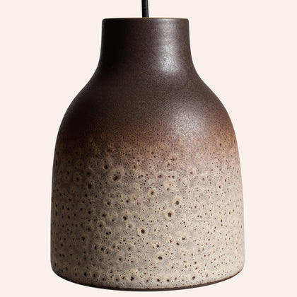 Bloom Pendant in Vanilla Bean and Matte Brown