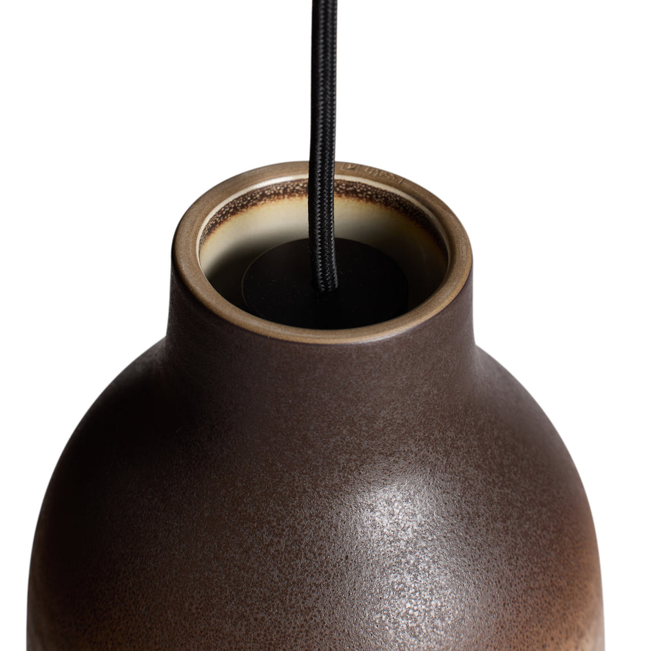 Bloom Pendant in Vanilla Bean and Matte Brown Image 3