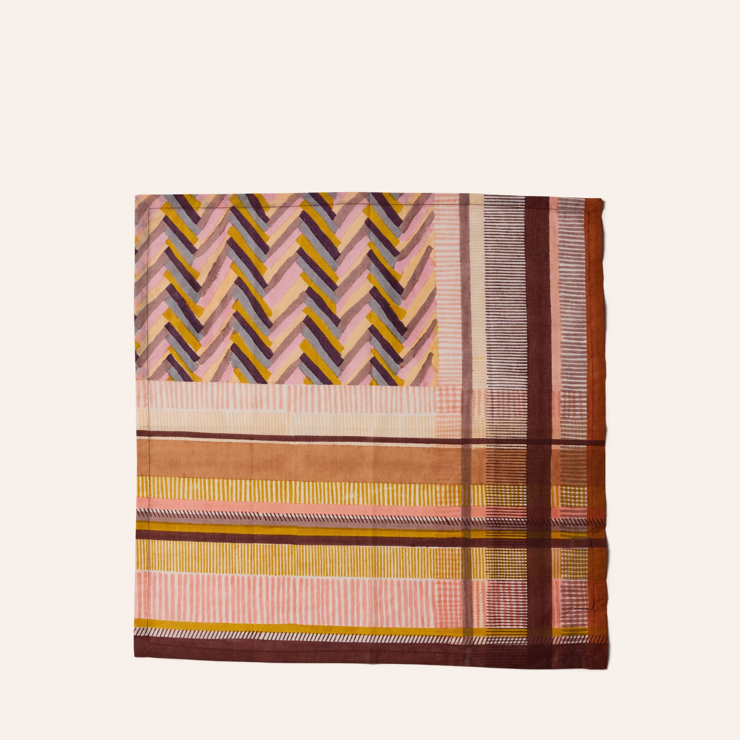 Chevron Napkin in Clay