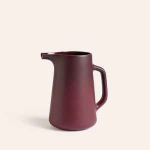 Large Pitcher in Cranberry and Taproot