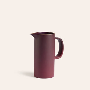 Small Pitcher in Cranberry and Taproot
