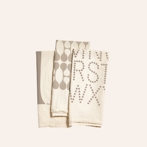 Flour Sack Tea Towels in Grey (Set of 3)