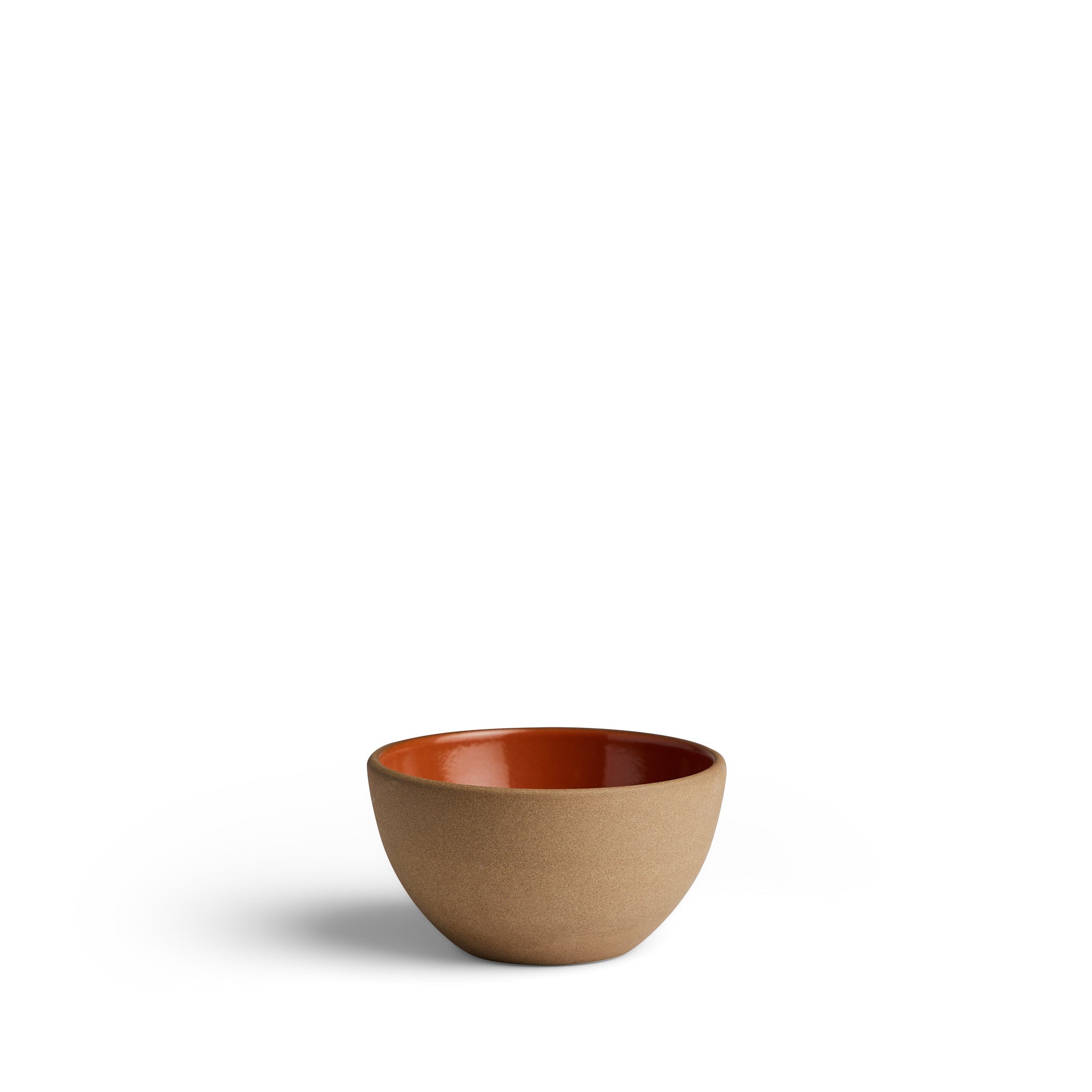 Plaza Desert Bowl in Tomato/Natural Zoom Image 1
