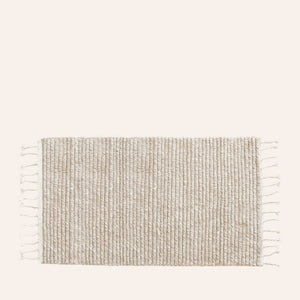 Malawi Rug in Oatmeal 31" W x 55" L