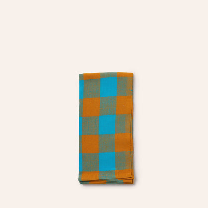 Big Gingham Napkin 1 in Blue (Set of 2)