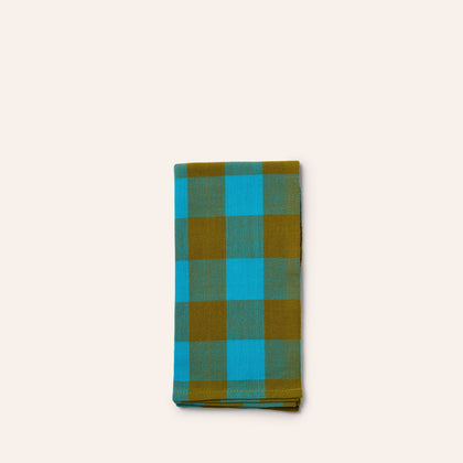 Big Gingham Napkin 2 in Blue (Set of 2)