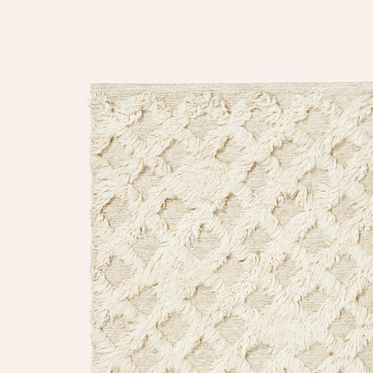Ghan Rug in Milk 28" W x 48" L