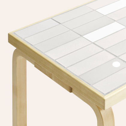 Tile Table Rectangular in White+