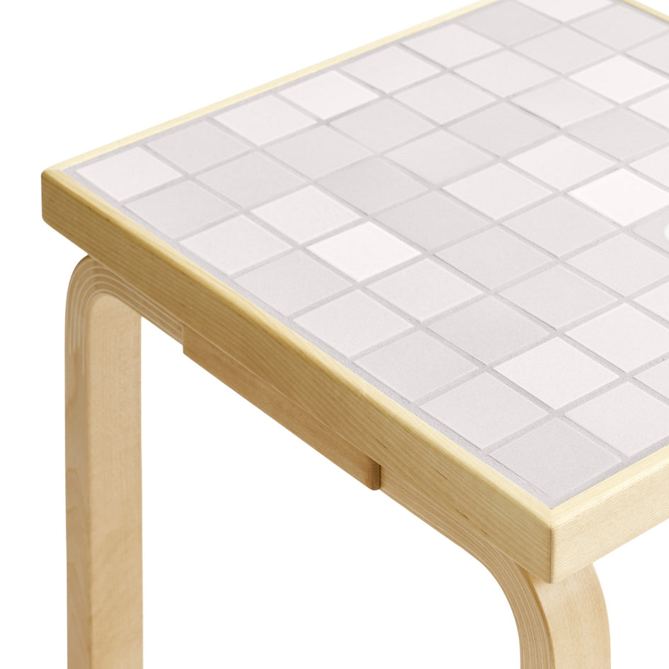 Tile Table Square in White+ Image 3