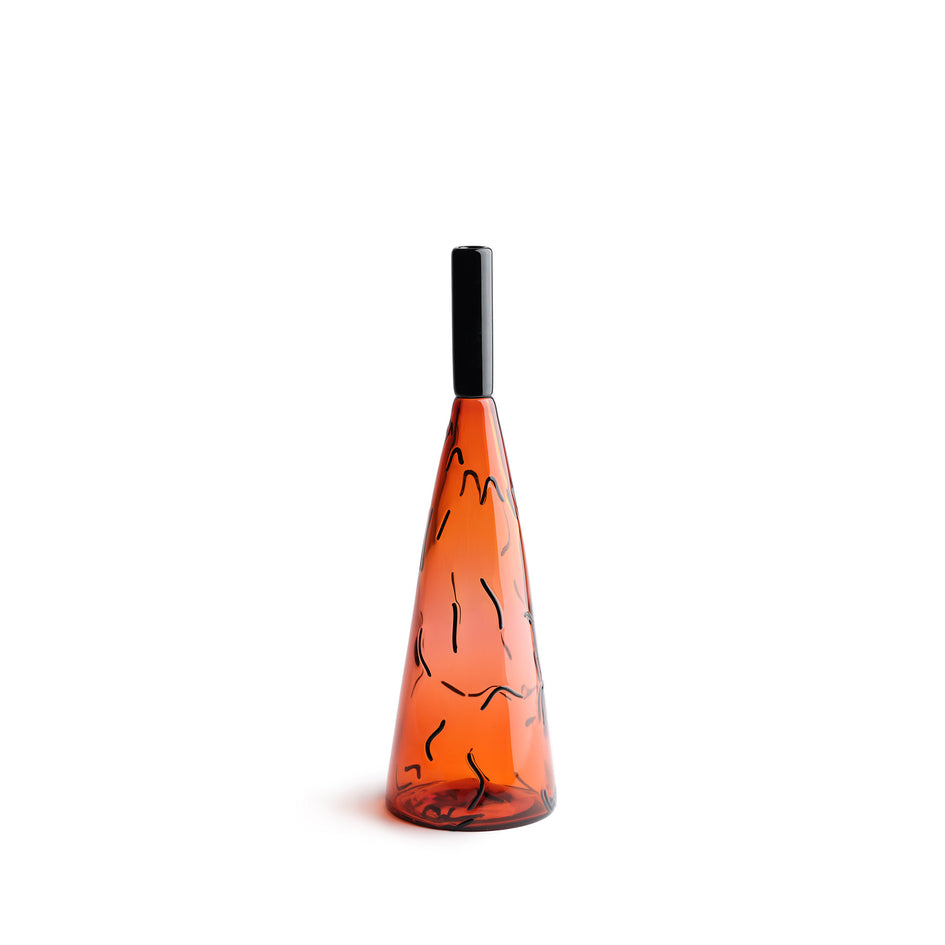 #14 Enjoué Cone Bottle in Apricot & Black Image 1