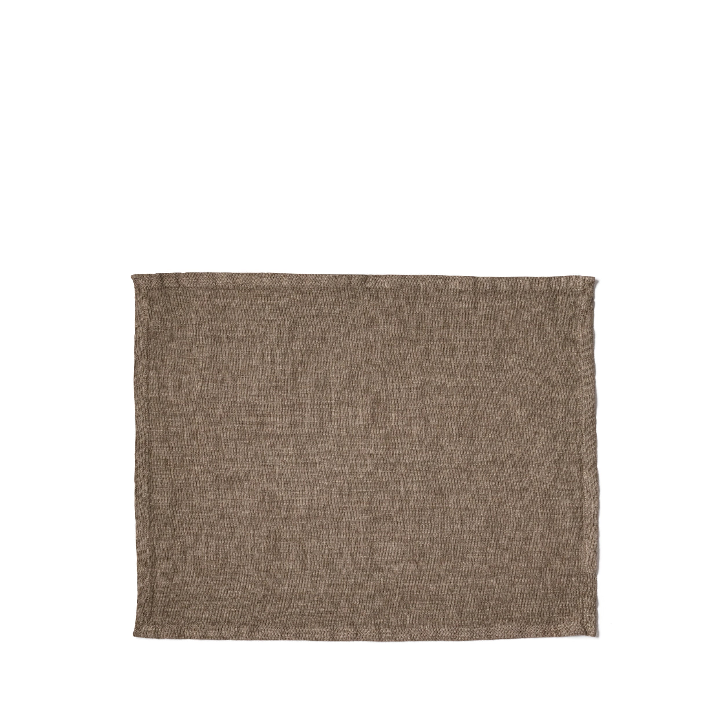 Tela Placemat in Fango Brown (Set of 4) Zoom Image 1