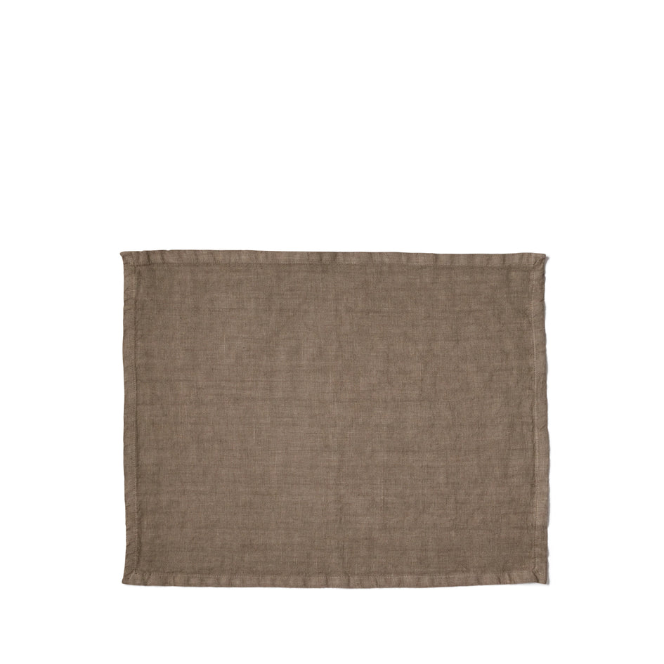 Tela Placemat in Fango Brown (Set of 4) Image 1
