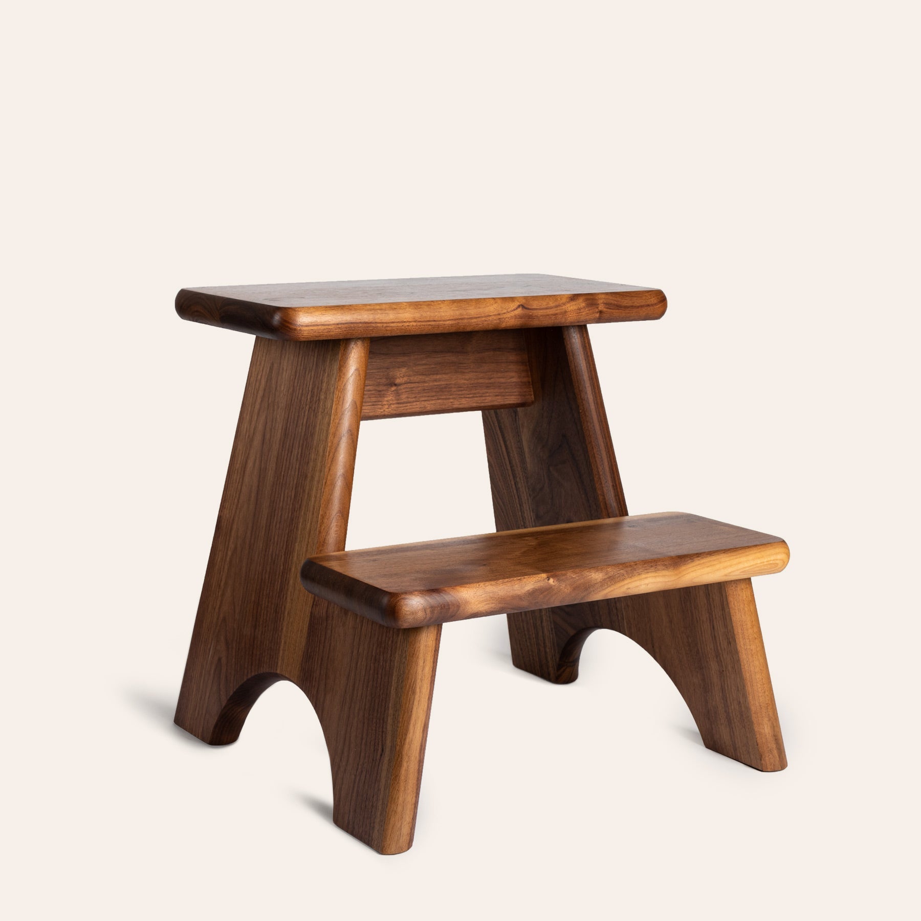 Merton Step Stool in Walnut