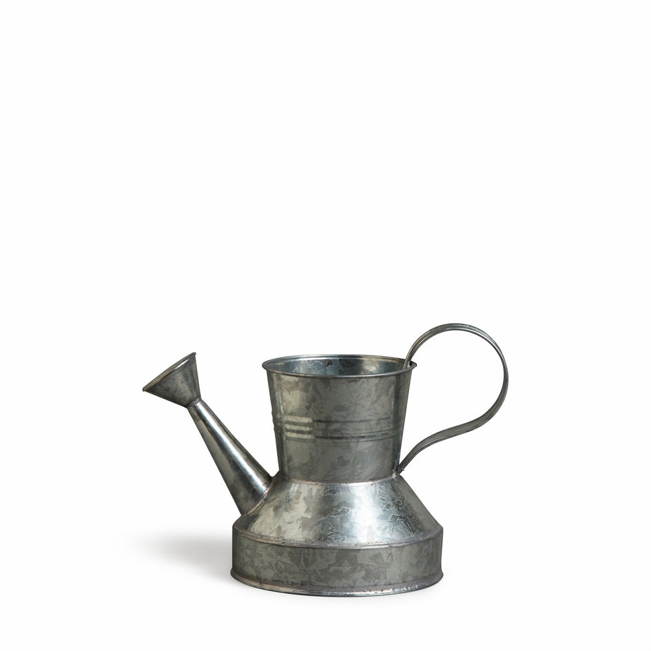 Small Watering Can in Galvanized Steel Image 1