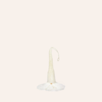 Gnome Ornament in White