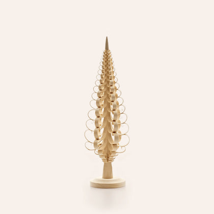 15.75" Hand Carved Wooden Tree