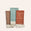 Chalet H Weave Tea Towels in Natural, Tomato, and Myrtle Green (Set of 3)
