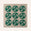 Vintage Tile Stretched Canvas Print in Emerald