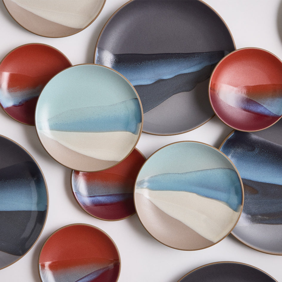 Annual Edition Salad Plate in Aqua Landscape Image 3