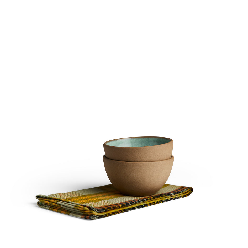 Kitchen Green Dessert Bowl and Napkin Set Image 1