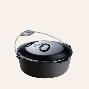 Cast Iron Dutch Oven with Spiral Handle 9qt