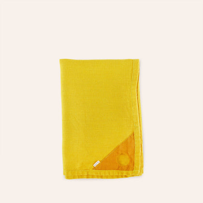 Linen Loop Tea Towel in Lemon
