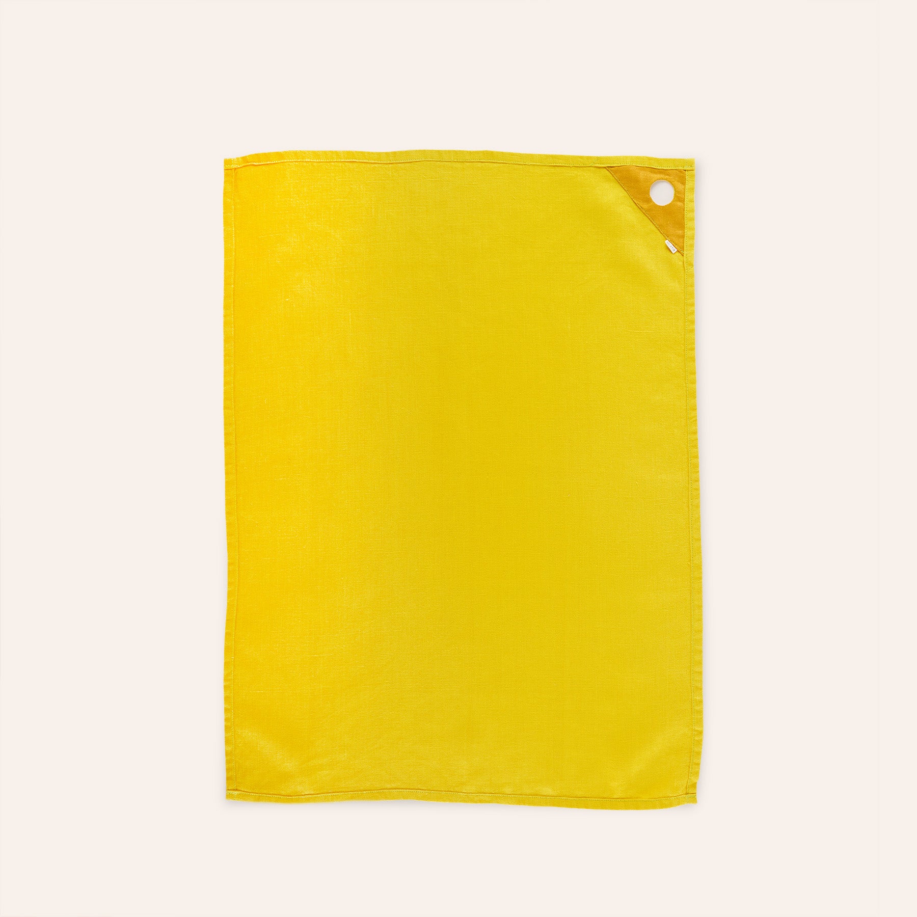 Linen Loop Tea Towel in Lemon