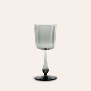 Luisa Calice Stem Glass in Fog (Set of 2)