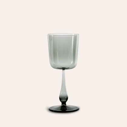 Luisa Calice Stem Glass in Fog (Set of 2)