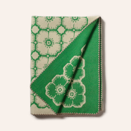Anemone Blanket in Green