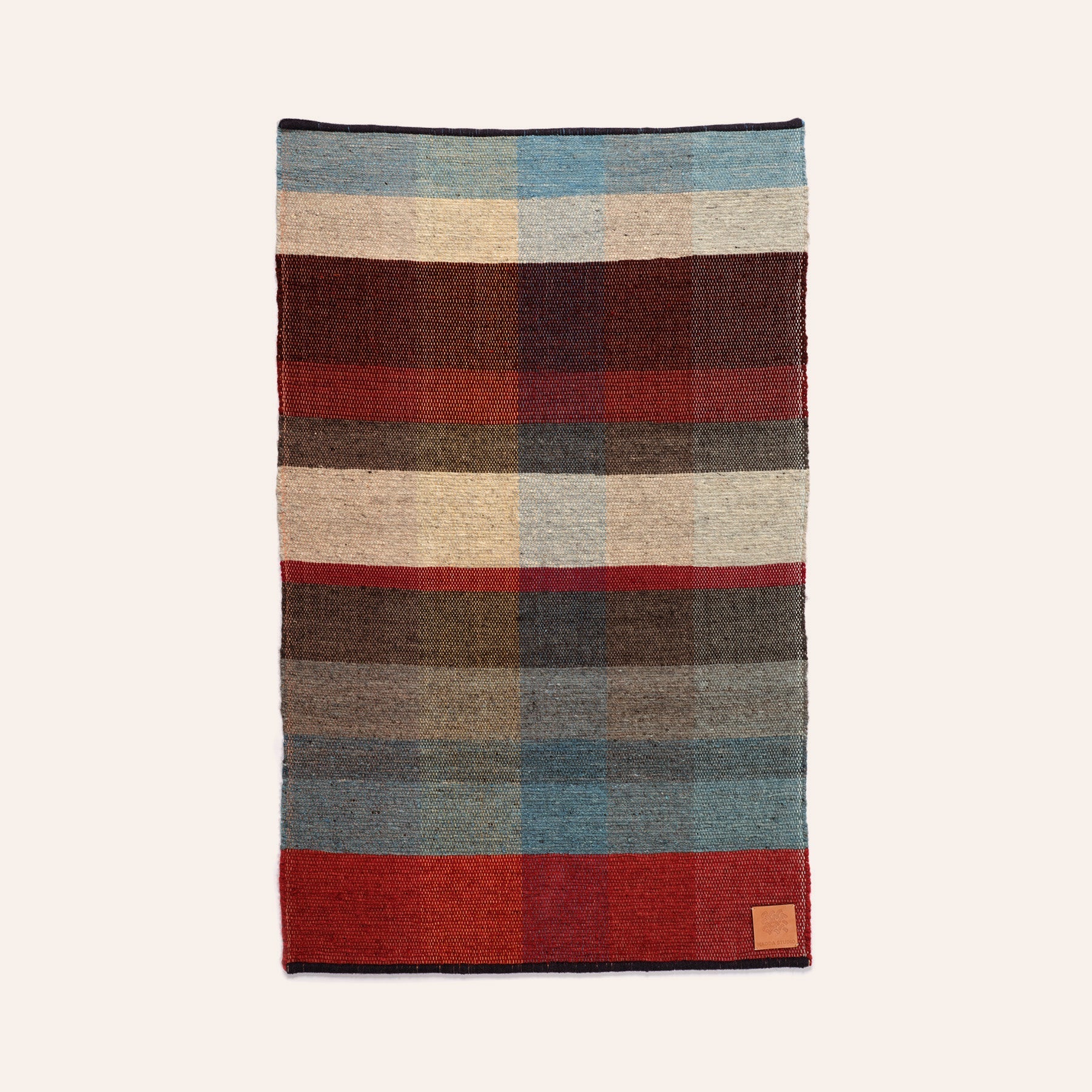 Wool Remnant Hand Woven Rug 6