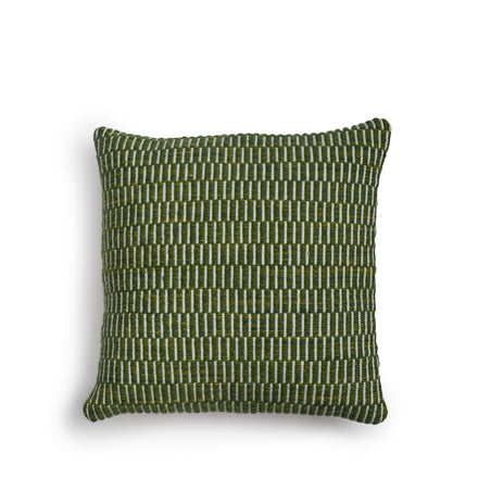 Natural Dye Wool Pillow in Green